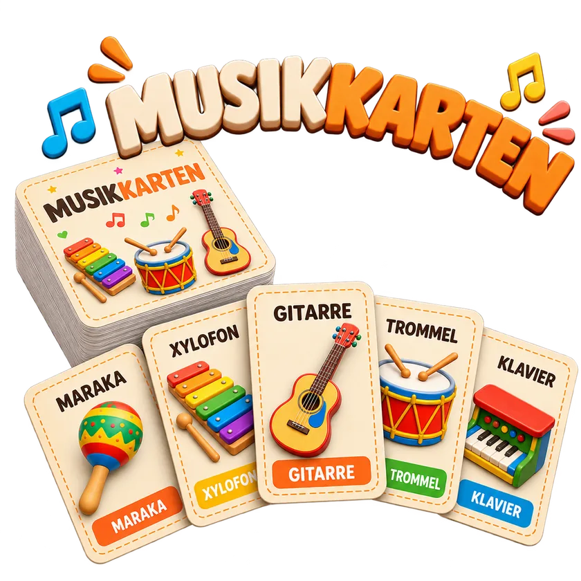 Illustrierte Musikkarten